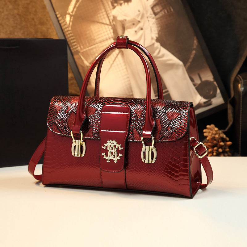 Women's Elegant Cover Crocodile Pattern Mother Stylish Crossbody Bags