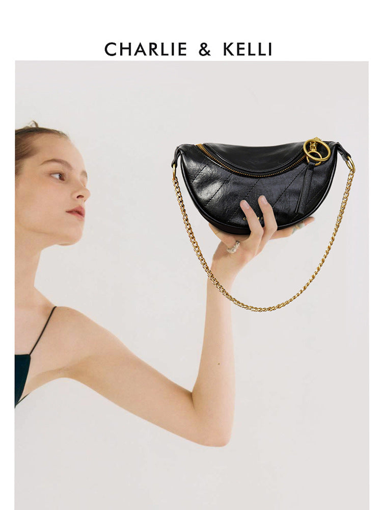 Women's Pleated Versatile Limited Fashionable Stylish Crossbody Bags