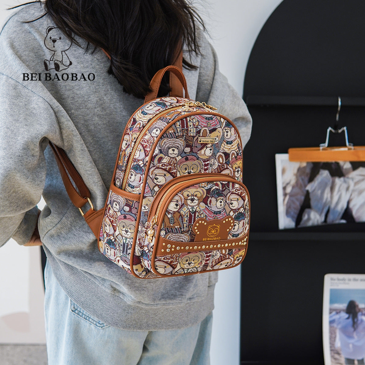 Women's Durable Source Canvas Fashion Leisure Backpacks