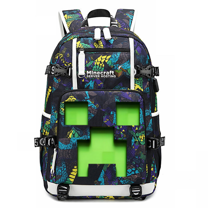 My World Surrounding The Game Printed Backpacks