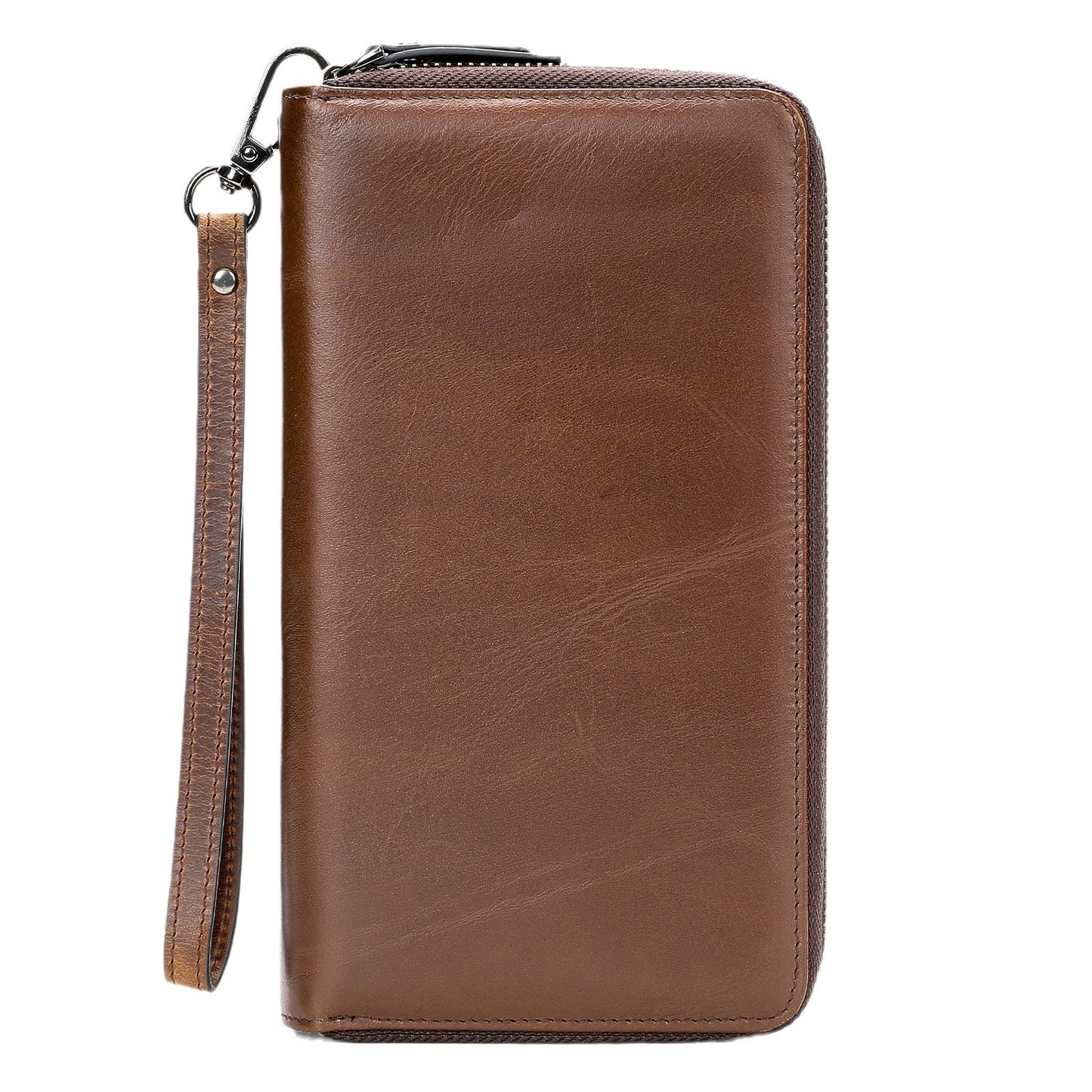 Men's Long Leather Clutch Cowhide Zip Men's Handbags