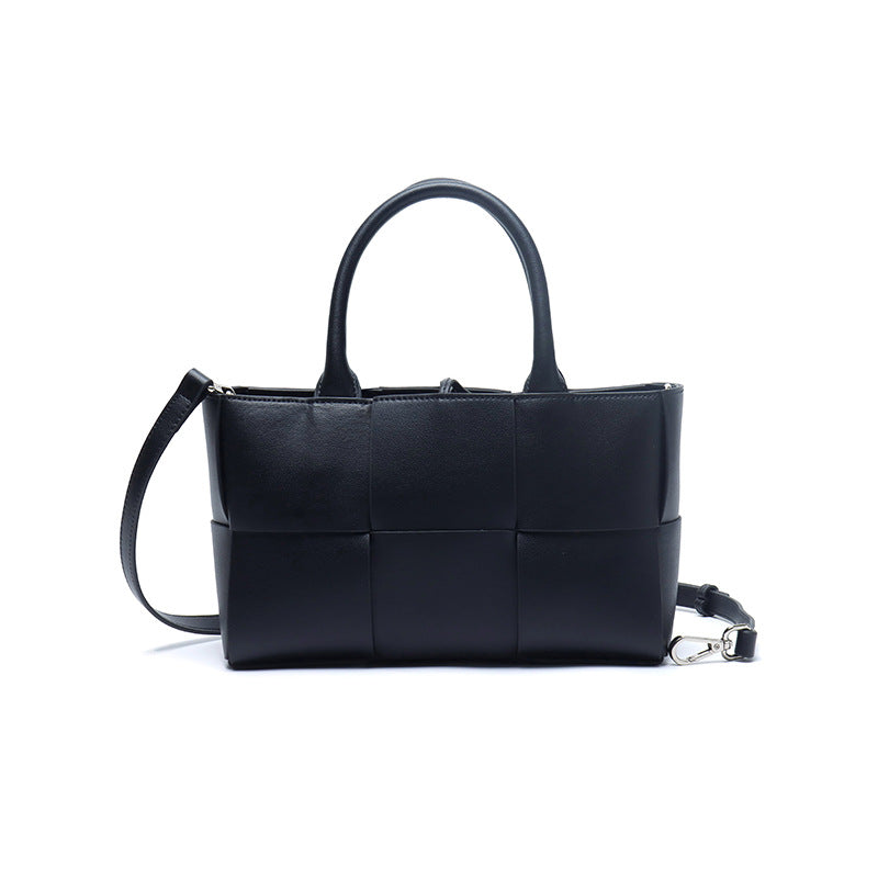 Song Authentic Leather Weave Shopping Hand Handbags