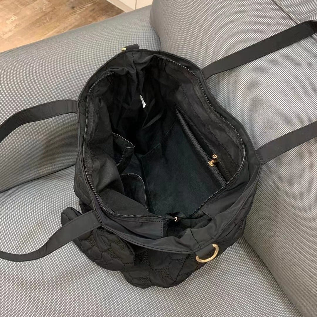 Women's Lightweight Chic Jacket Simple Large Capacity Shoulder Bags
