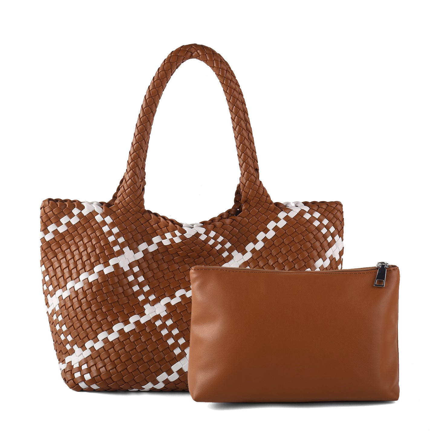 Women's Woven Letter Oversized Large Portable Simple Bags