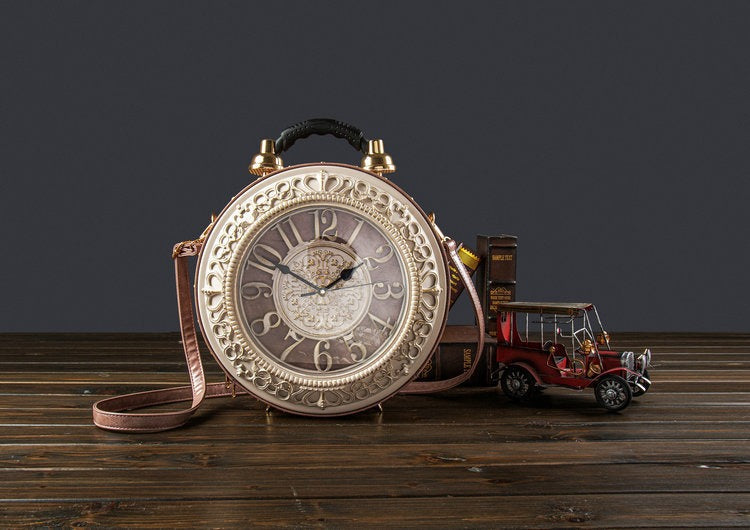 Style Fashionable Korean Elegant Creative Large Clock Watch Crossbody Bags