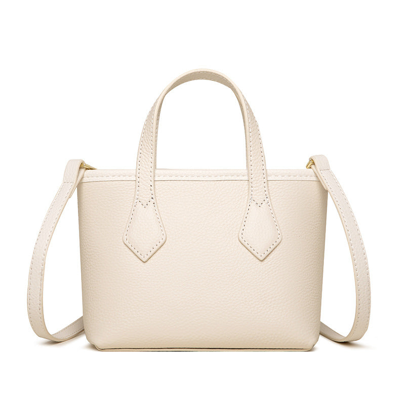 Women's Genuine Leather Vegetable Basket Fashionable Top Shoulder Bags