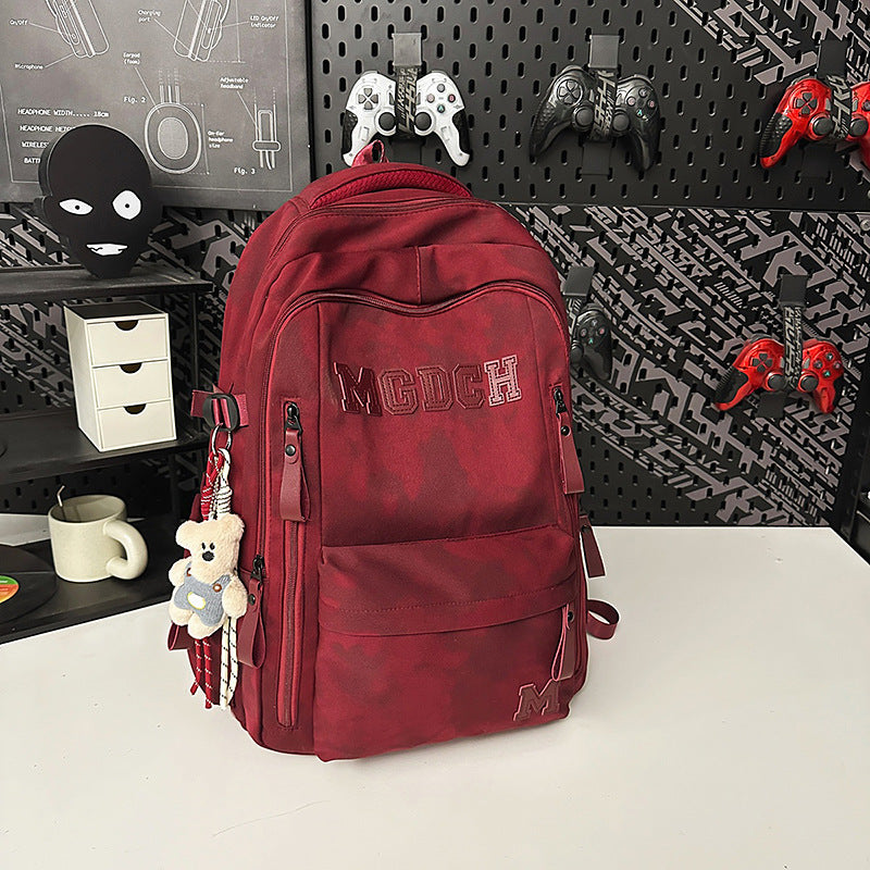 Work Clothes Trendy Couple Large Capacity Junior High Backpacks