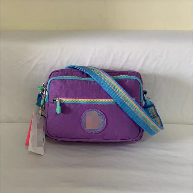 Women's Spring Monkey Urban Simple Nylon Compartment Crossbody Bags