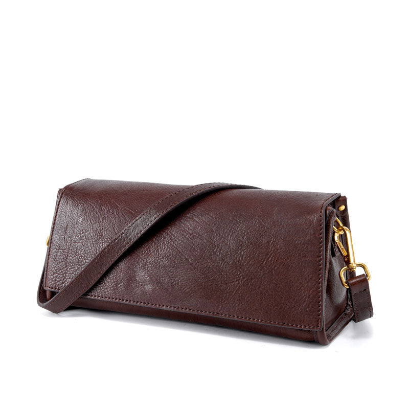 Women's Vegetable Tanning Leather Underarm Trendy Simple Crossbody Bags