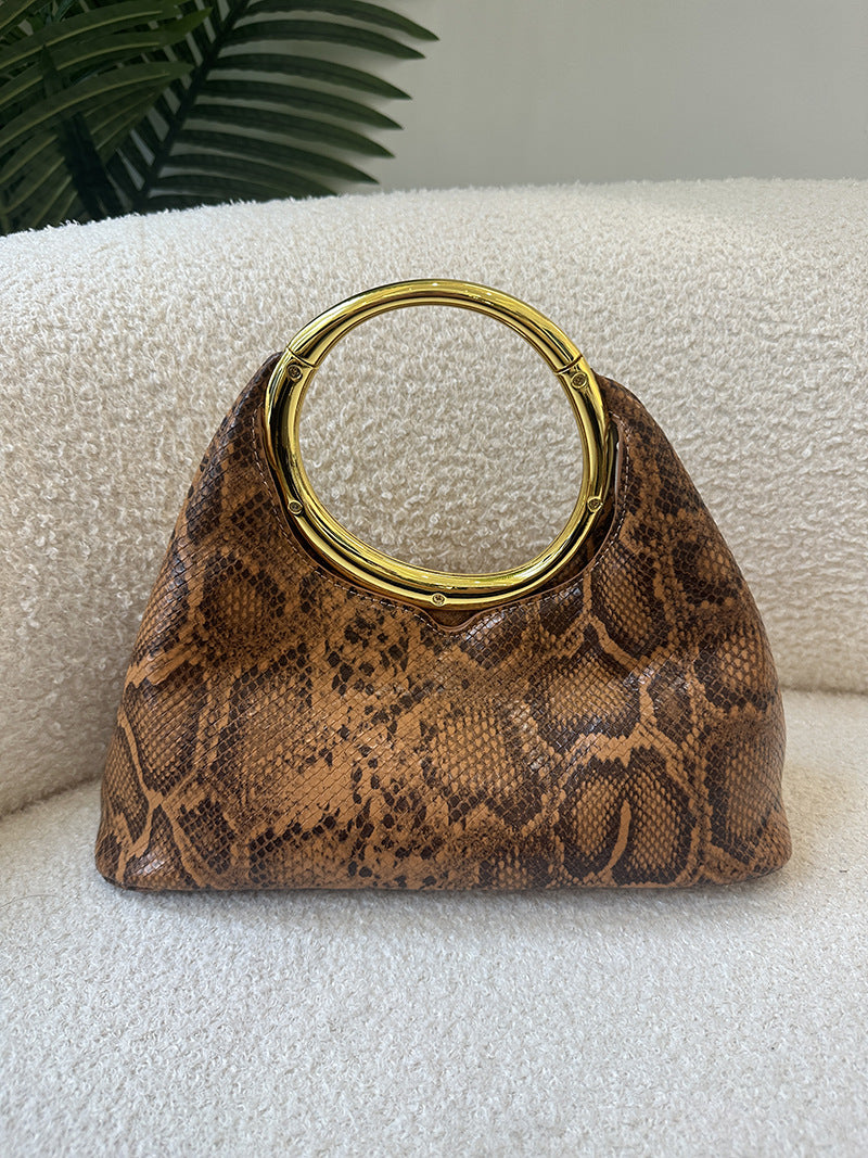 Fashion Simple Underarm Popular Metal Cloud Bags