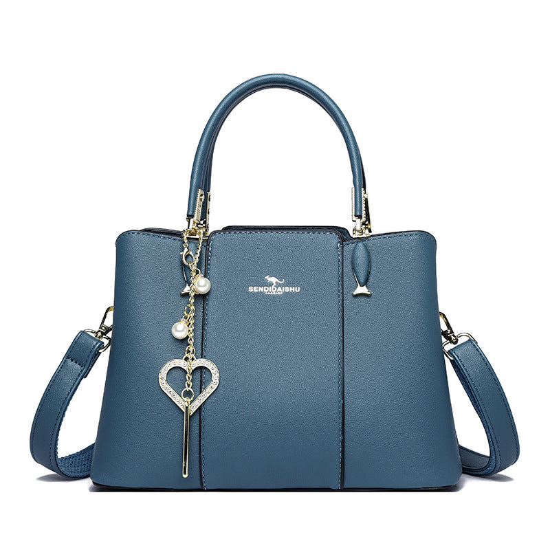 Women's Classic Soft Leather Fashion Mom Handbags