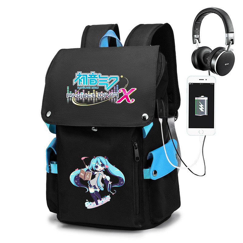 Joint Name Cartoon Male Junior High Backpacks