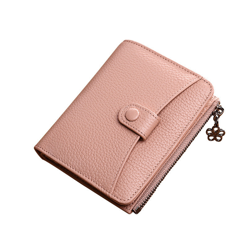 Women's Leather Short Zipper Fashion Korean Style Ladies Wallets