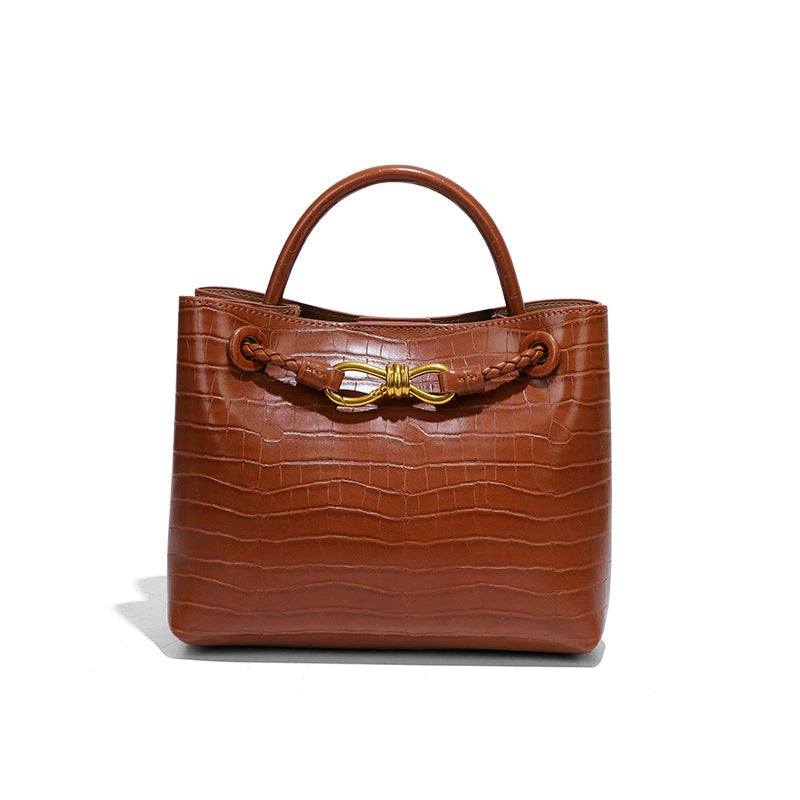 Women's Stone Pattern High-grade Versatile Retro Bags