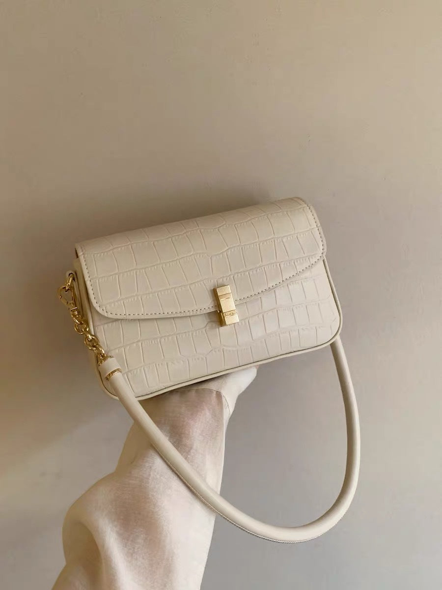 Style Cherry Blossom Cream Underarm Female Bags