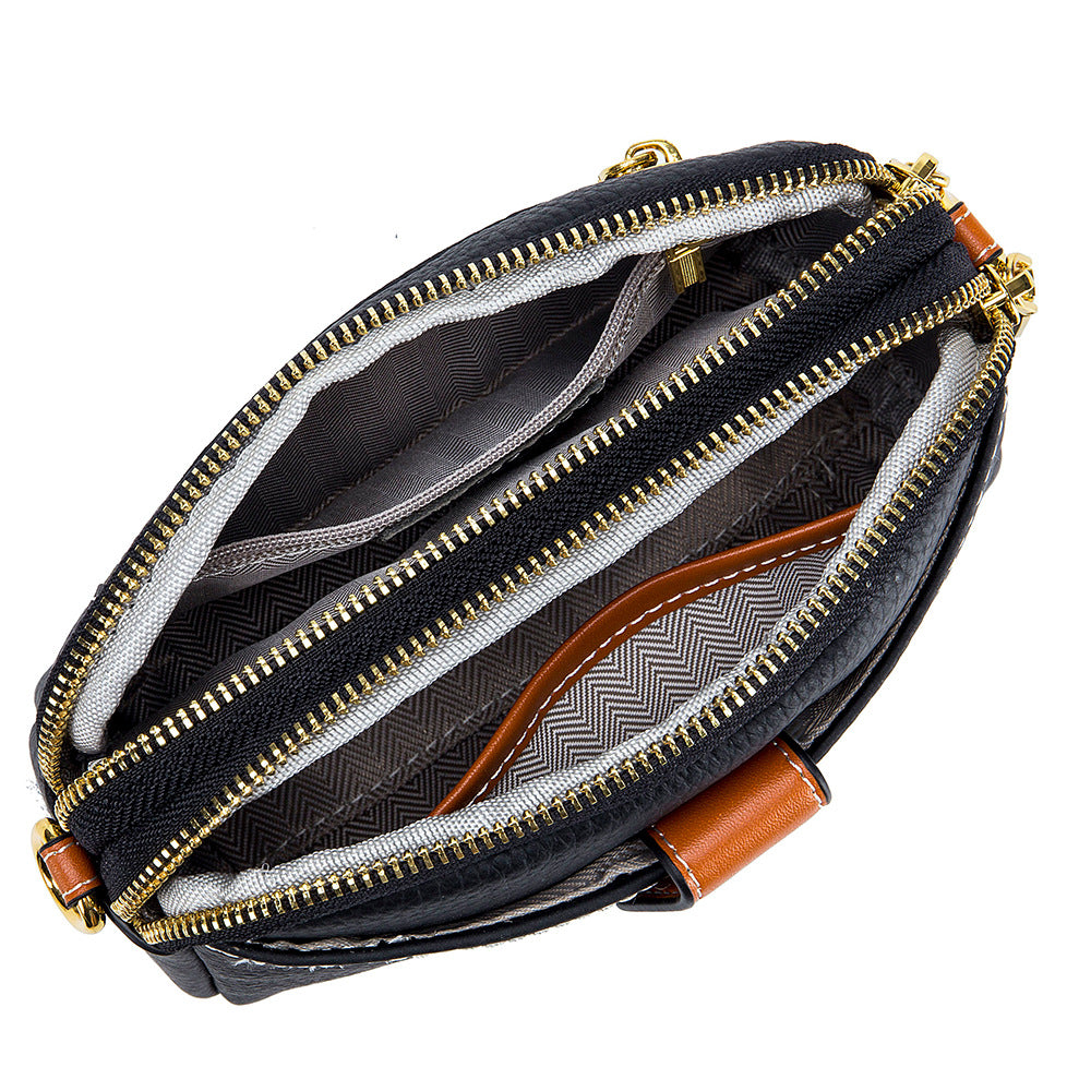 Genuine Leather Minority Fashion Fashionable Horizontal Crossbody Bags