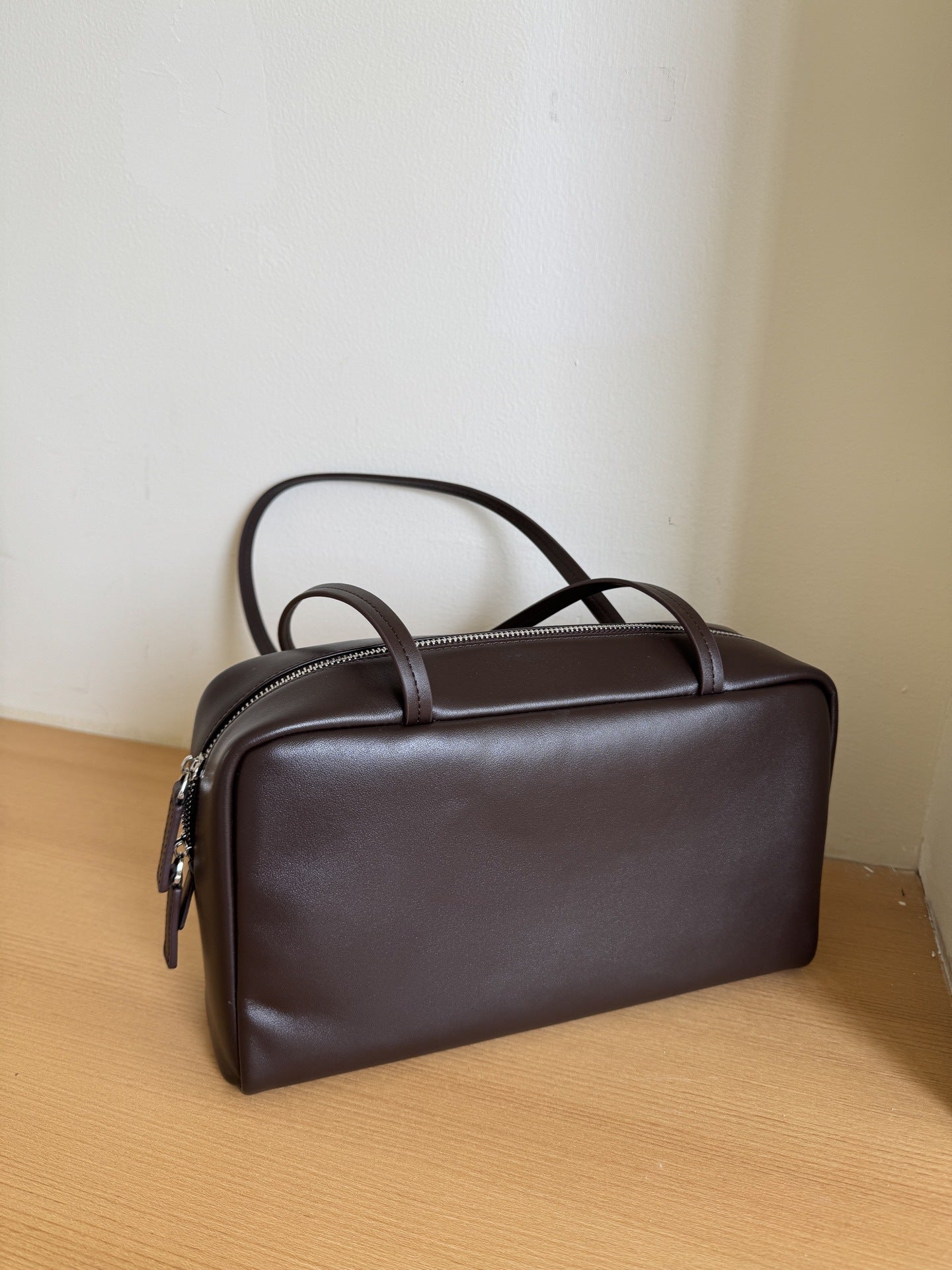 Women's Bowling Cowhide Leather Commute Large Bags