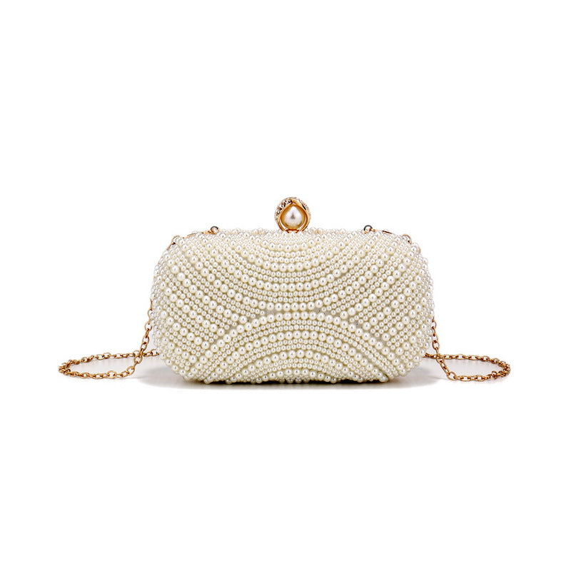 Women's Pearl Dinner Fashion Party Banquet Clutch Evening Bags