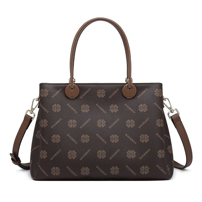 Women's Temperament Red Large Capacity Fashionable Mother Handbags