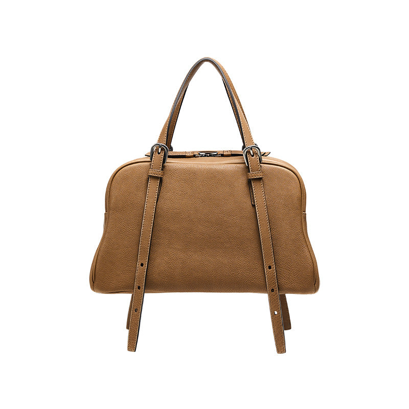 Women's Vegetable Tanning Leather Bowling Advanced Retro Shoulder Bags