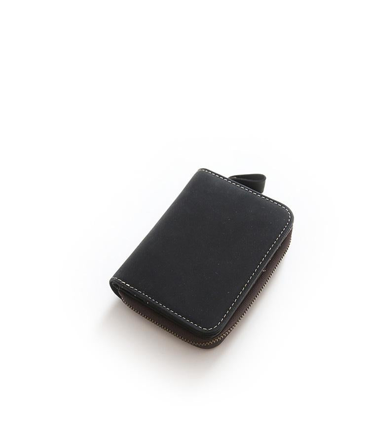 Men's Layer Crazy Horse Skin Short Genuine Men's Wallets