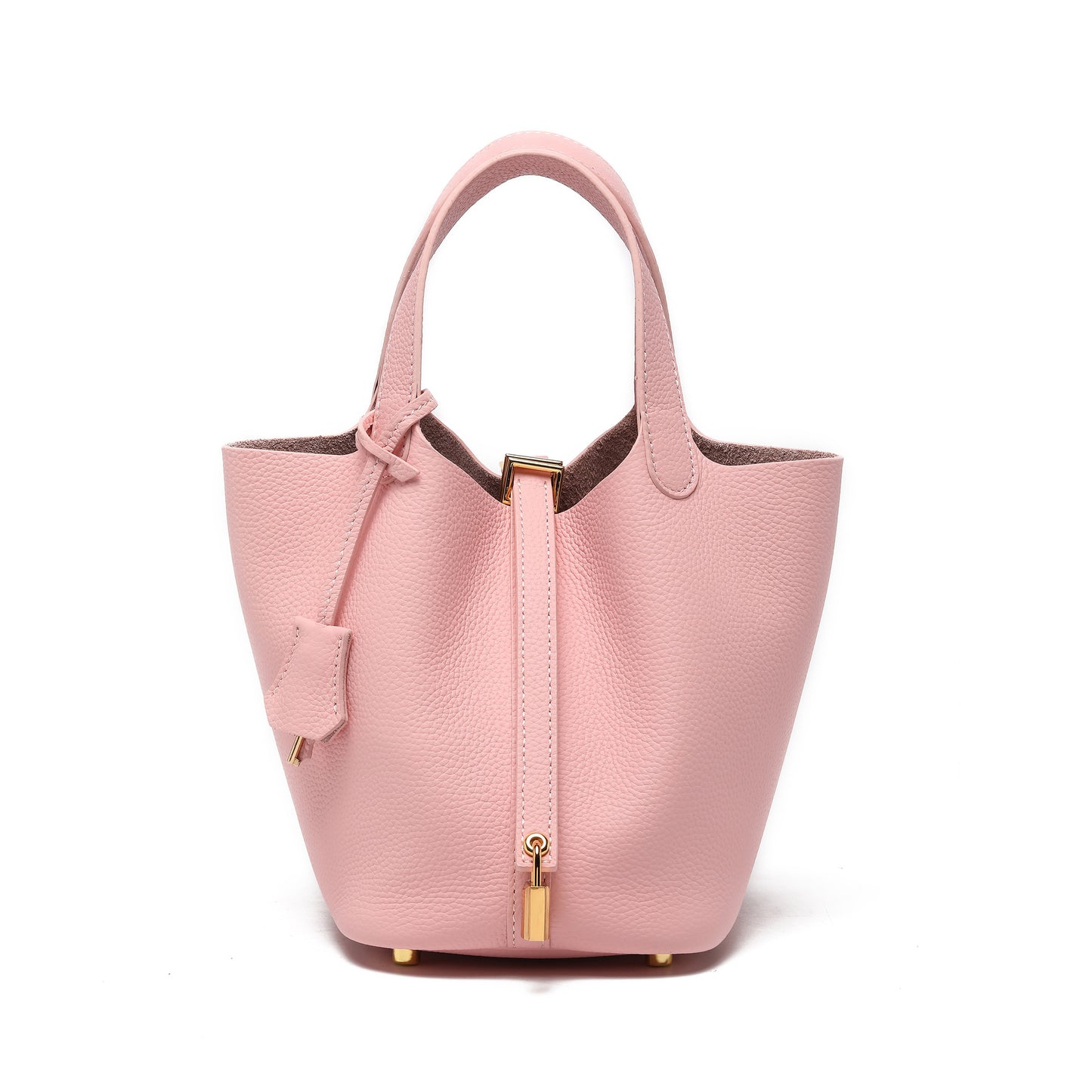 Women's Quality First Layer Cowhide Niche Basket Leather Large Bags