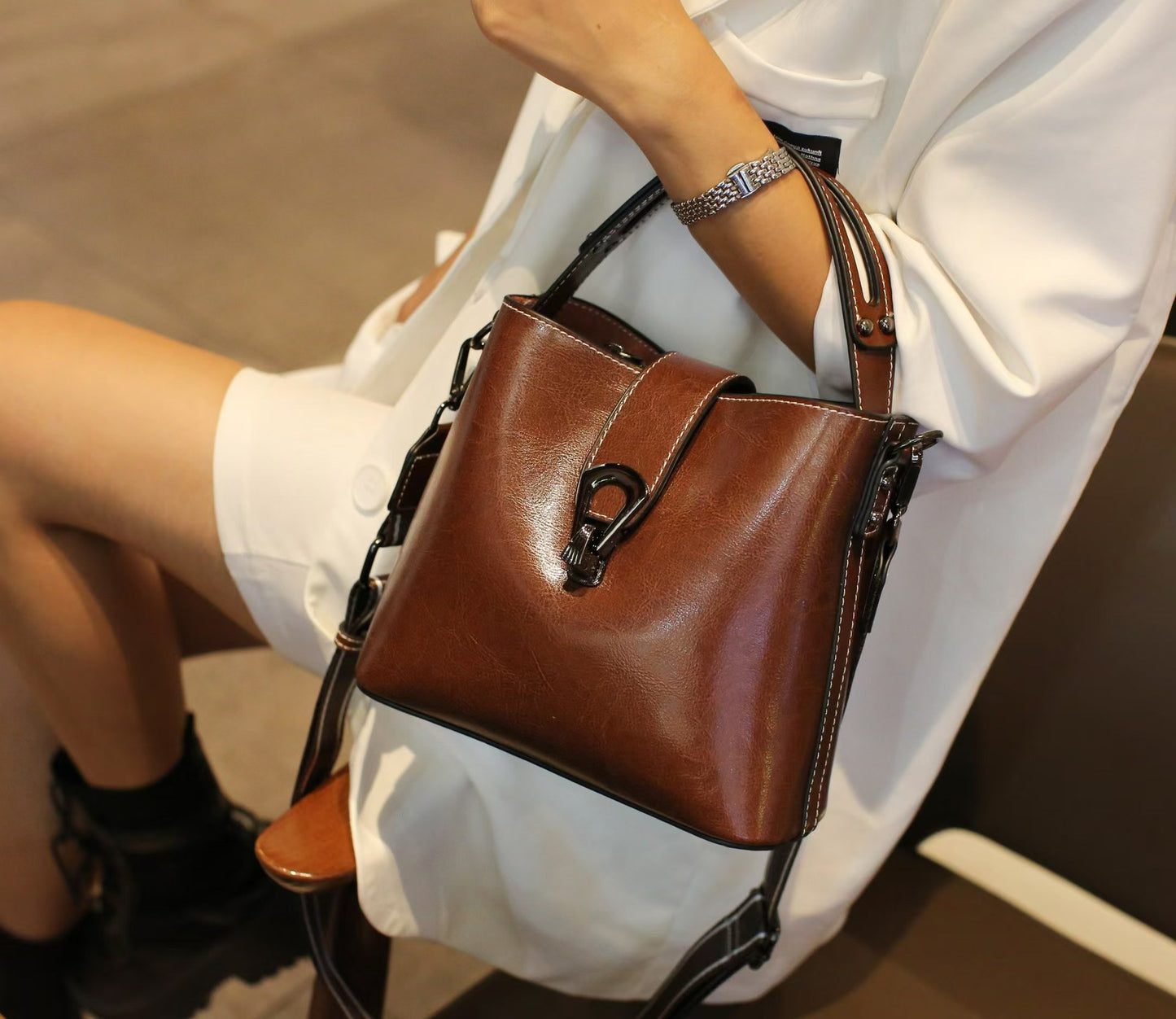 Women's Classic Summer Genuine Leather Versatile Handbags