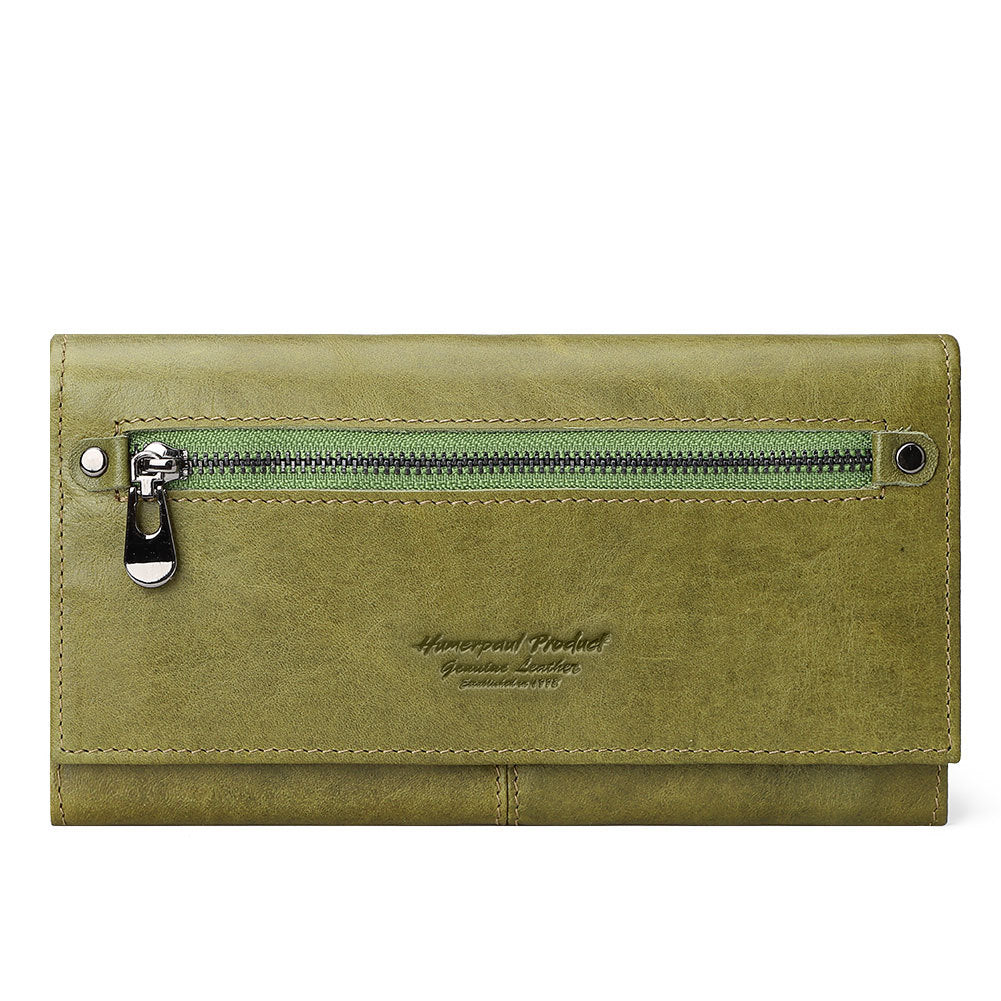 Women's Paul Leather Clutch Large Capacity Long First Ladies Wallets