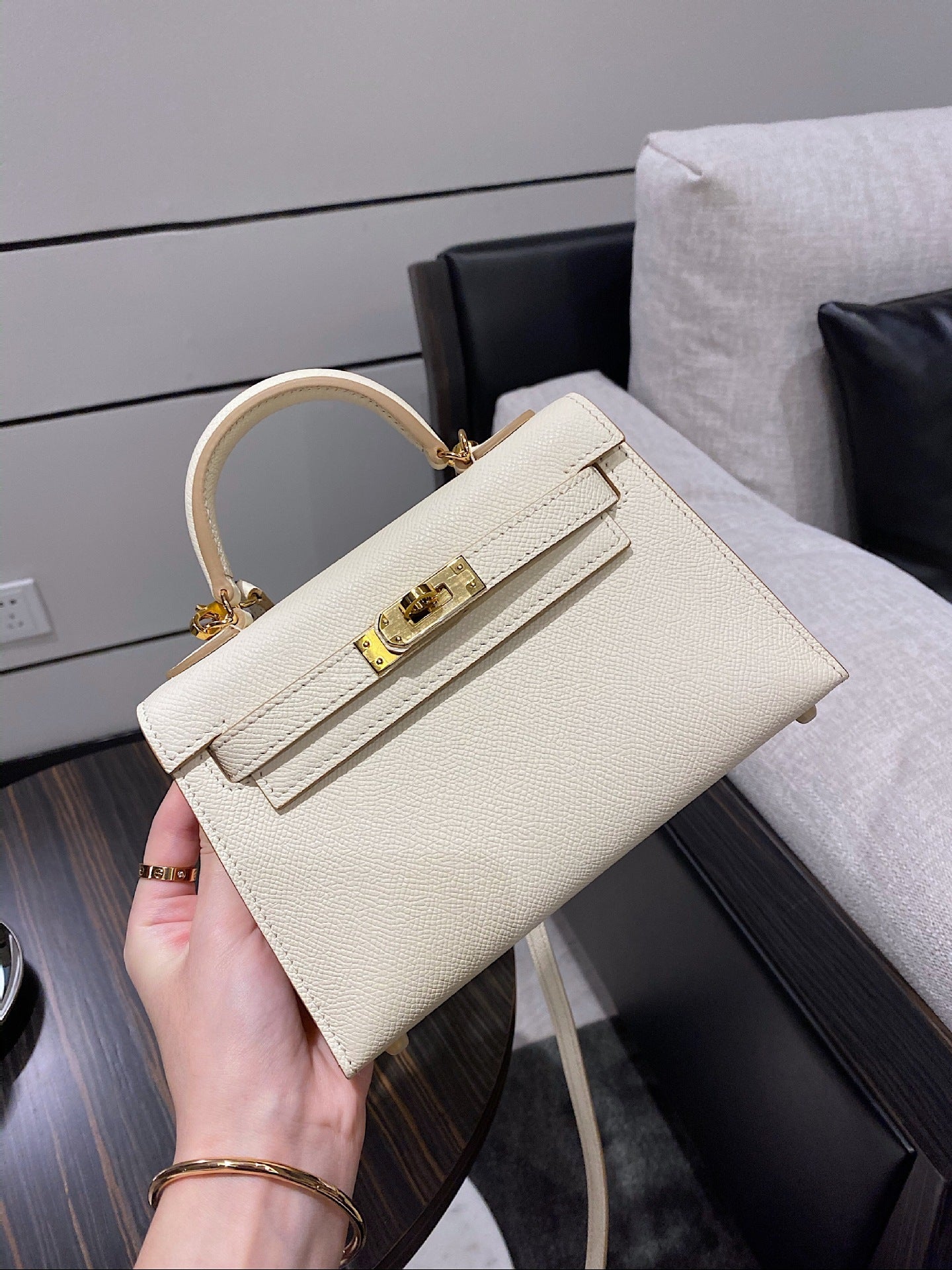 Women's Leather Elephant Gray Kelly High-grade Gift Bags