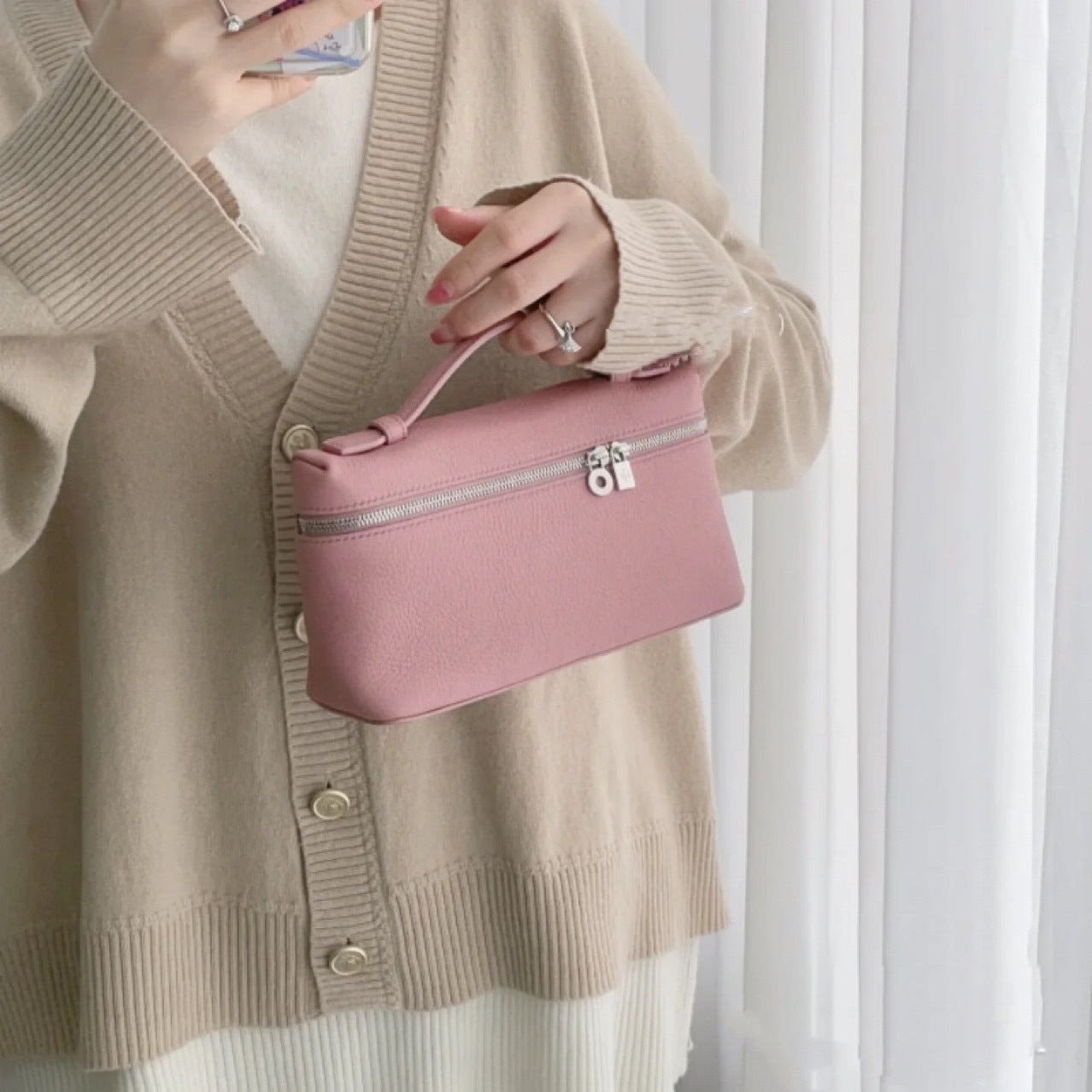 Women's Lunch Box Genuine Leather For Crossbody Bags