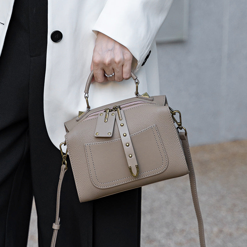 Women's Genuine Leather High-grade Minority Fashion Commuter Handbags