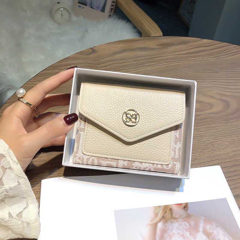Women's Short Genuine Leather Compact One Simple Ladies Wallets