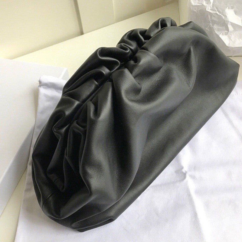 Women's Cloud Soft Leather Cow Dumpling Clutch Shoulder Bags