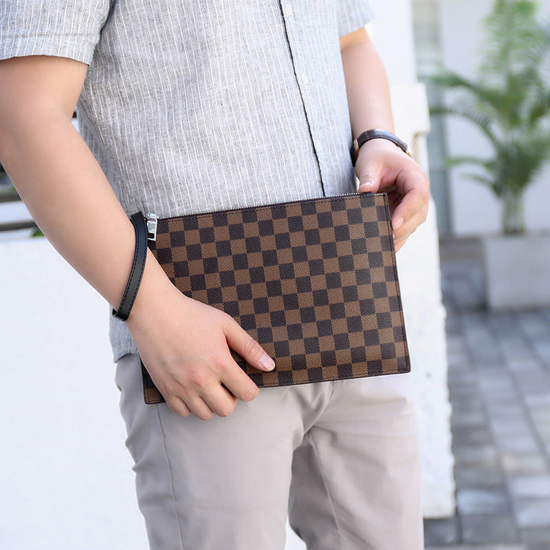 Men's Clutch Wrist Carrying Envelope Mobile Long Phone Bags