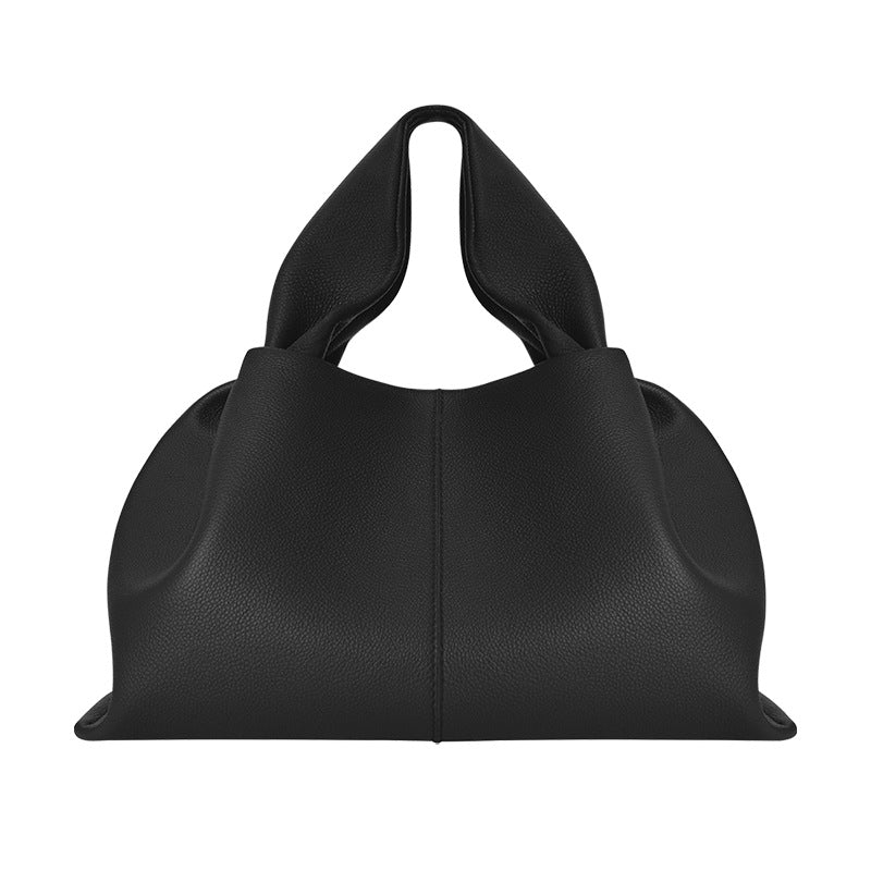 Durable Dumpling French Minority Cowhide Cloud Crossbody Bags