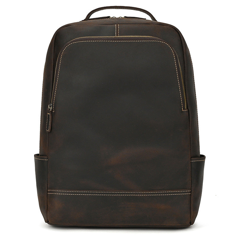 Women's & Men's & Leather Vegetable Tanned Brushed Retro Bags