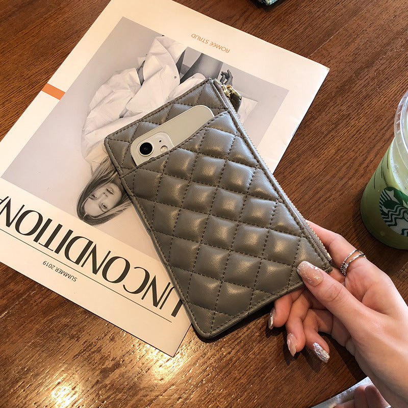 Women's Leather Sheepskin Large Capacity Mobile Fashion Ladies Wallets