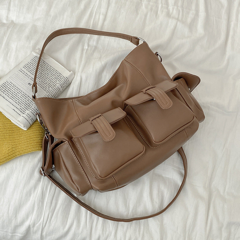 Women's Retro Trendy Large Capacity Fashion Underarm Crossbody Bags