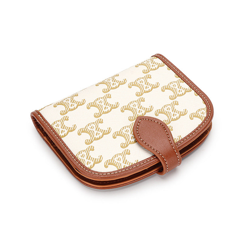 Women's Short Genuine Leather Multi Slots Fashion Ladies Wallets