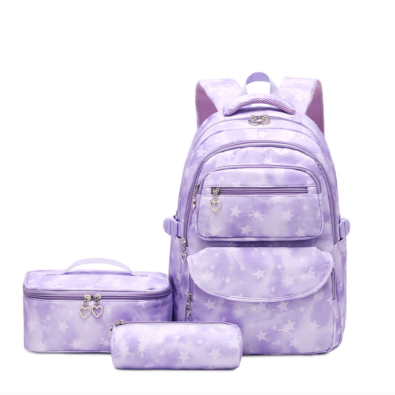 Versatile Schoolgirl Printing Waterproof Cute Lunch Backpacks