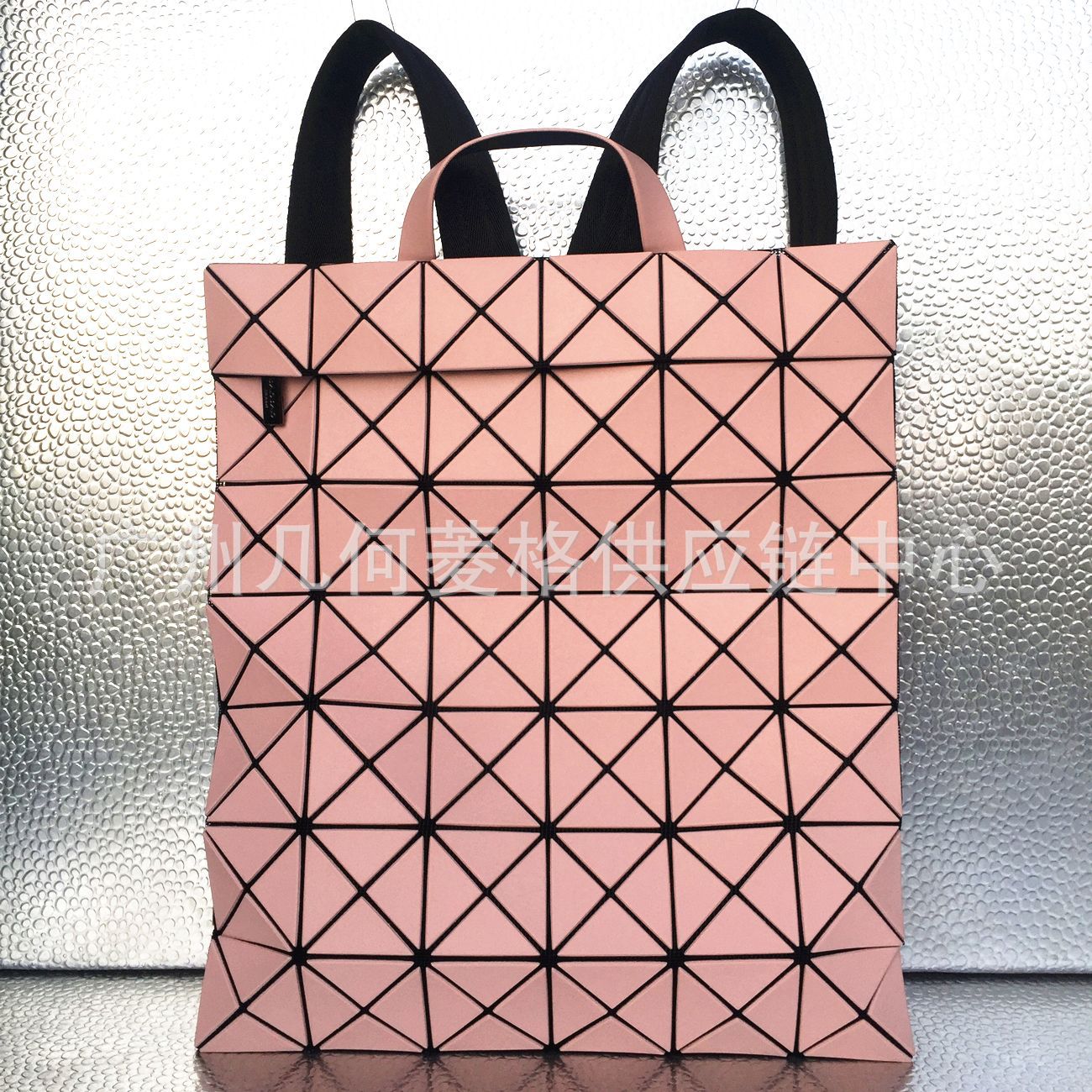 Women's & Men's & Geometric Rhombus Plaid Flat Computer Backpacks