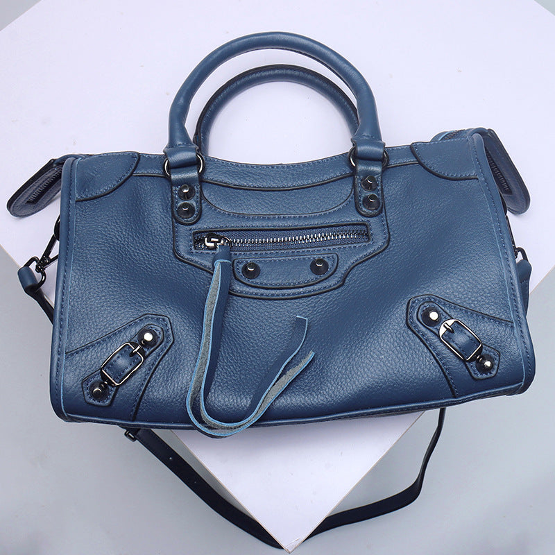 Women's First Layer Cowhide Leather Soft Fashion Handbags