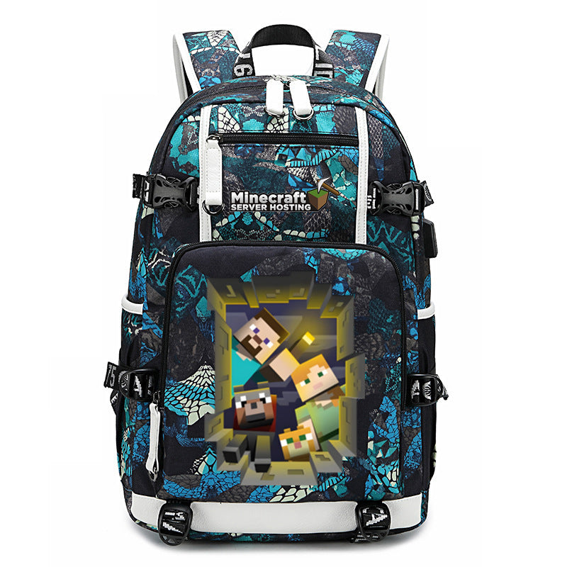 My World Surrounding The Game Printed Backpacks