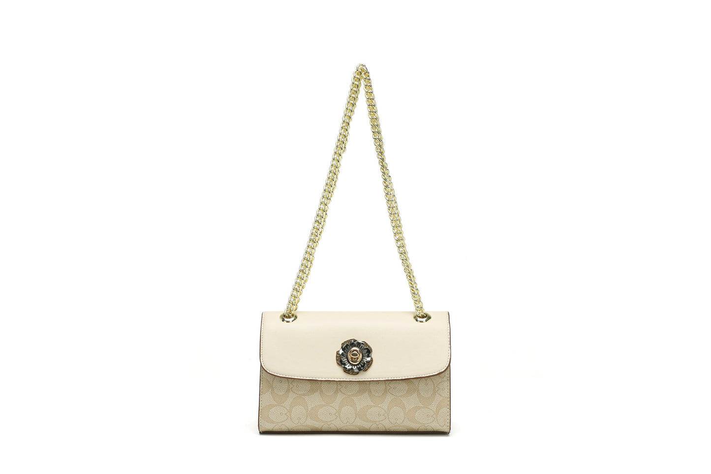 Women's Fashionable Korean Style Camellia Versatile Chain Shoulder Bags