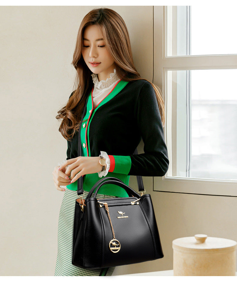Women's Pretty Large Capacity Korean Simple Handbags