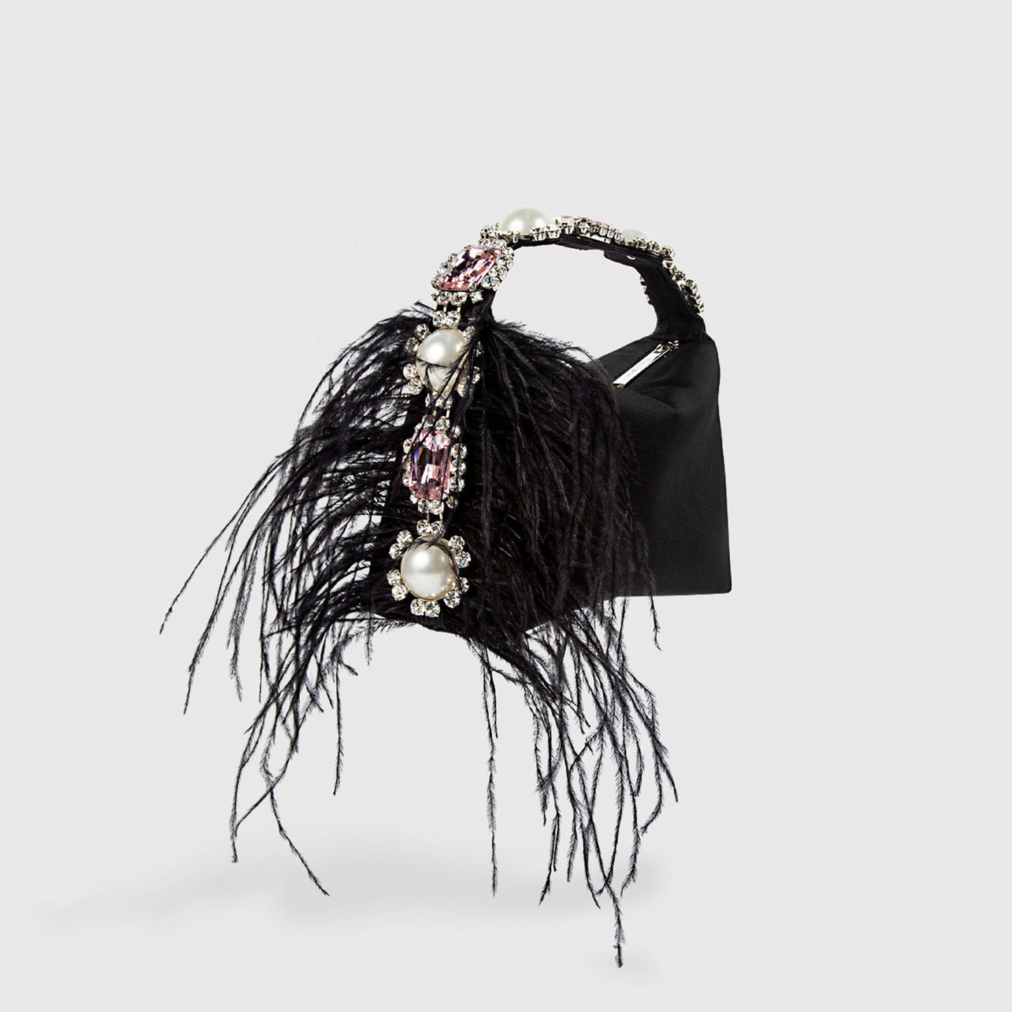 Women's Clutch Rhinestone Pearl Satin Lunch Box Summer Handbags