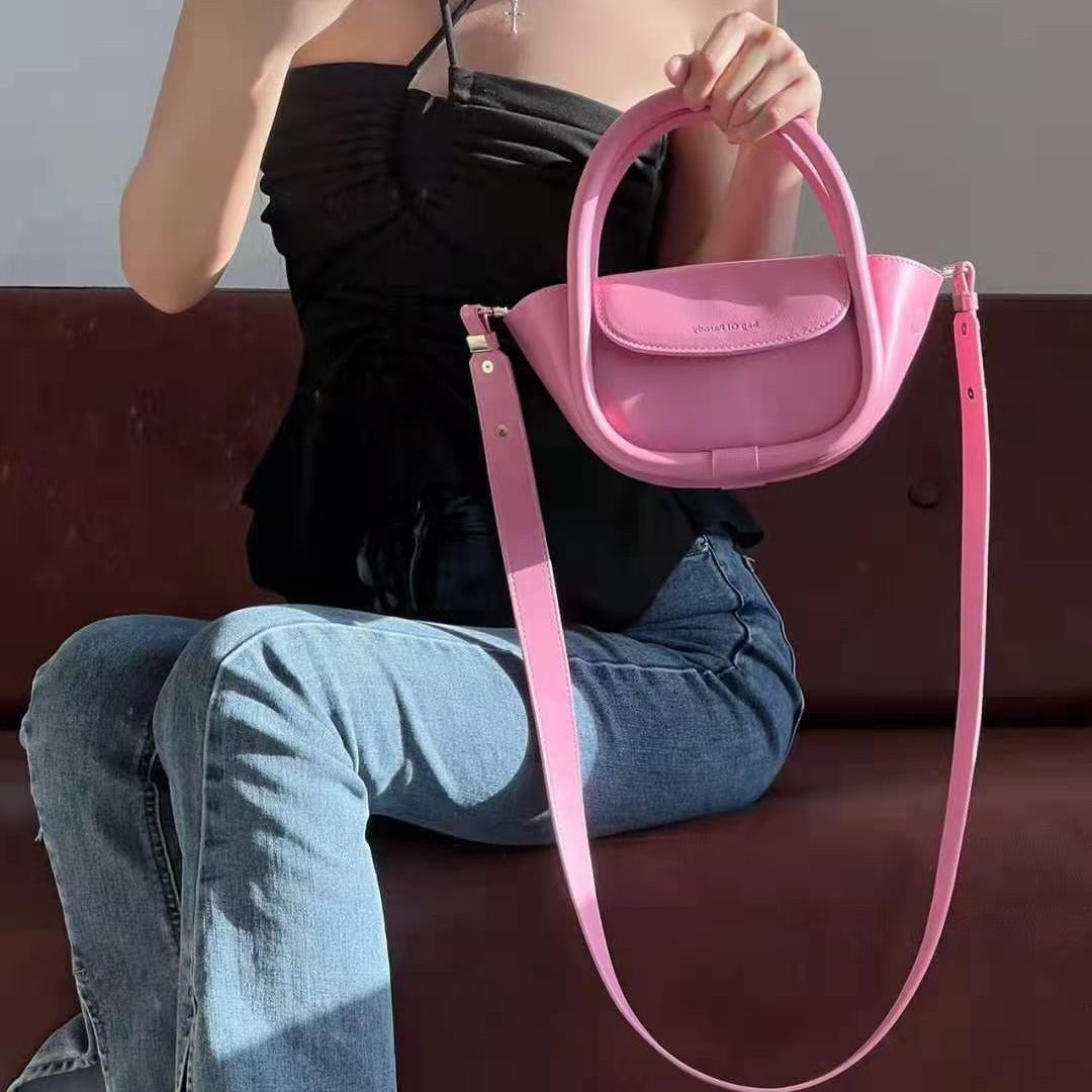 Women's Wedding High Sense Bridal Portable Soft Bread Handbags