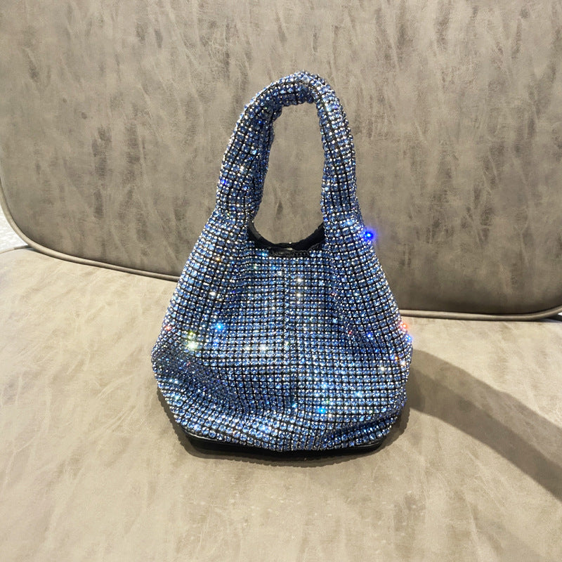 Rhinestone Hard Bottom Shaping Quality Vest Shoulder Bags