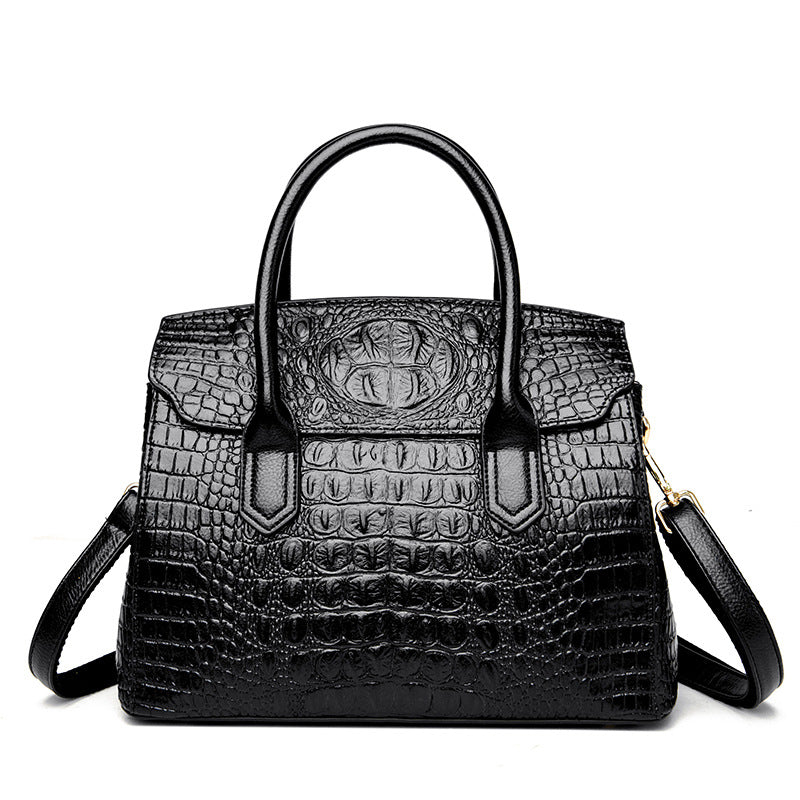 Women's Retro Minority Crocodile Pattern Commuter Light Shoulder Bags