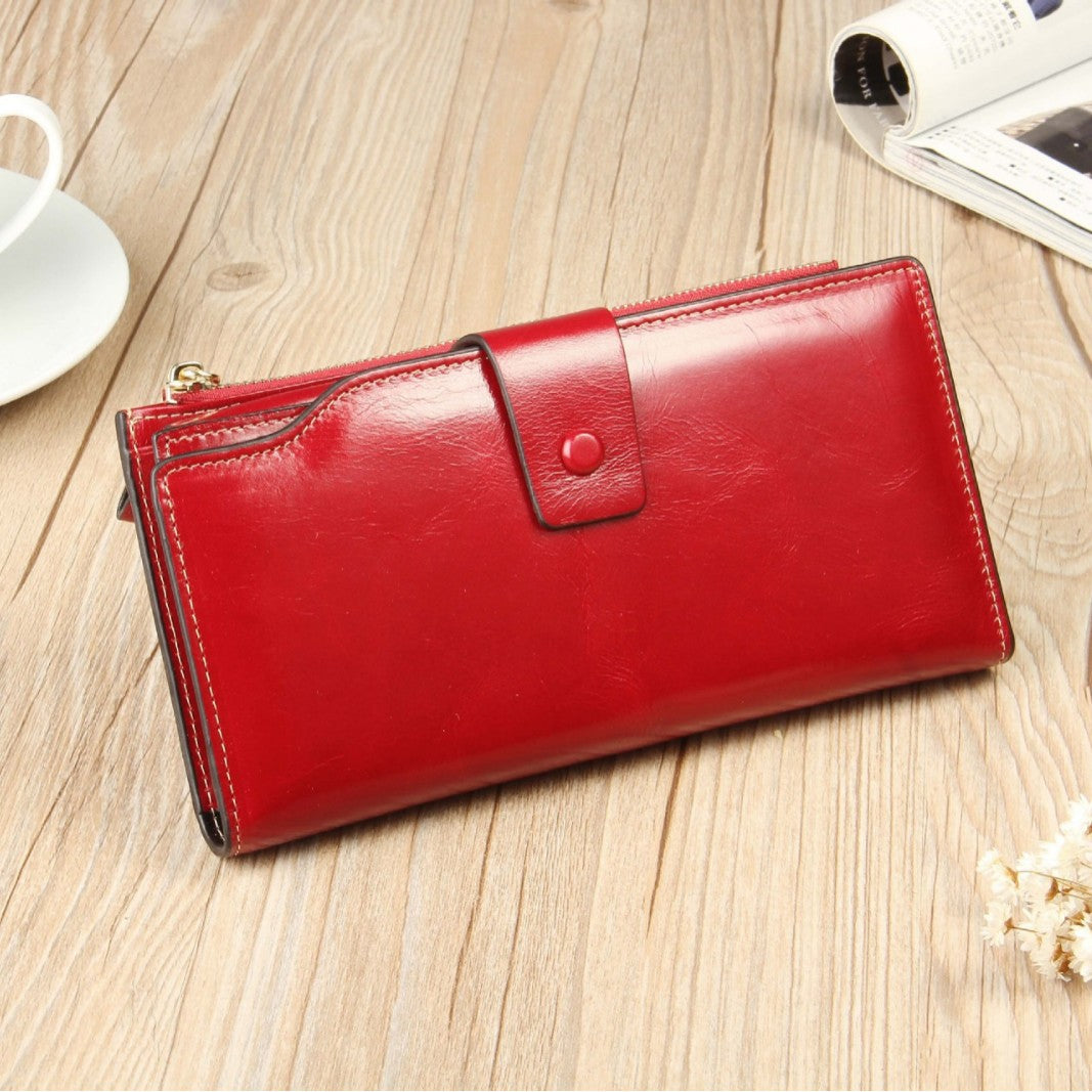 Women's New Swiping Long Large Capacity Ladies Wallets